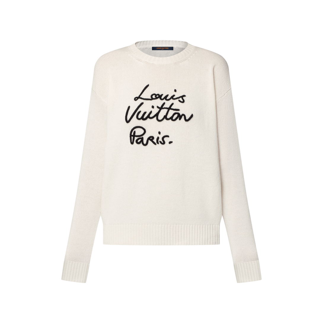 Cursive Signature Pullover - Women - Ready-to-Wear | LOUIS VUITTON ®